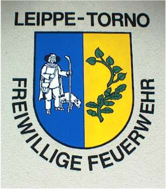 Wappen der Freiwilligen Feuerwehr in Leippe - Torno
